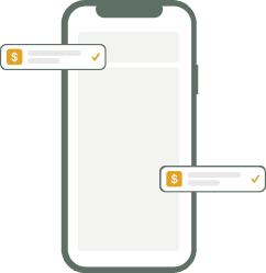 A phone showing a refund confirmation